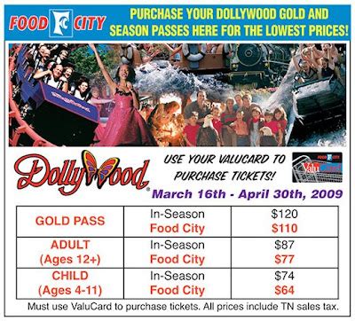 dollywood tickets at kroger|food city dollywood discount tickets.